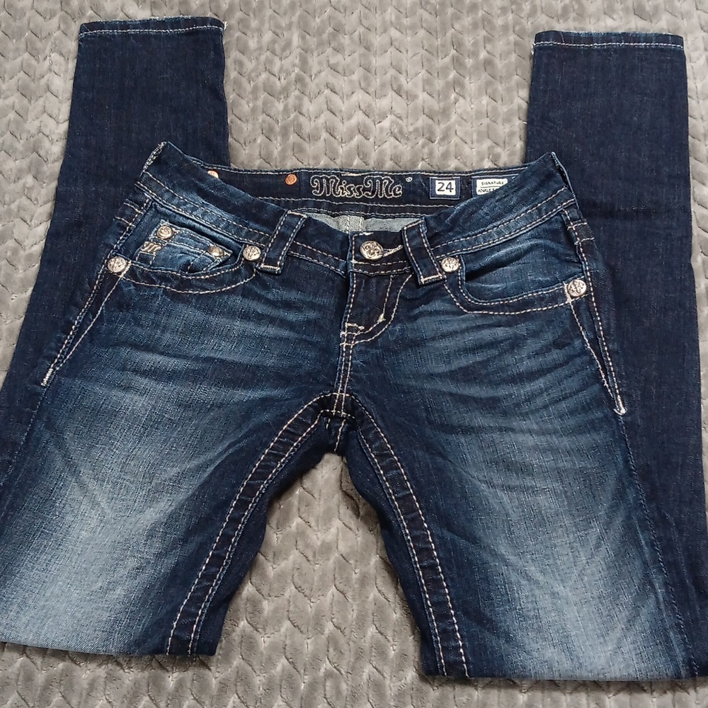 Miss Me Dark Wash Ankle Jeans